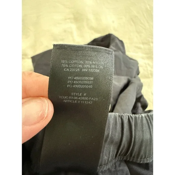 Aritzia TNA Parachute Pants Cargo Black Y2K Streetwear Utility Cinch Hem S - Picture 5 of 6